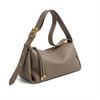 Versatile Soft Leather Shoulder & Crossbody Bag with Spacious Interior