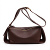 Versatile Soft Leather Shoulder & Crossbody Bag with Spacious Interior